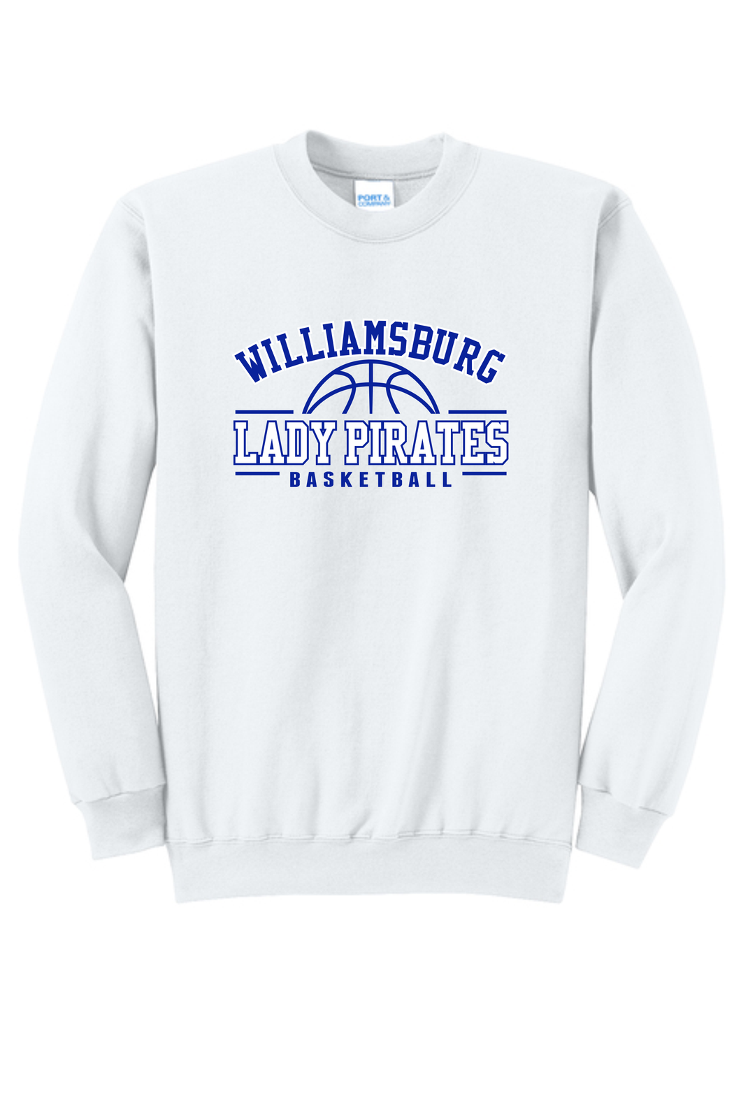 Lady Pirate Basketball - Crewneck Sweatshirt