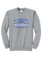 Lady Pirate Basketball - Crewneck Sweatshirt