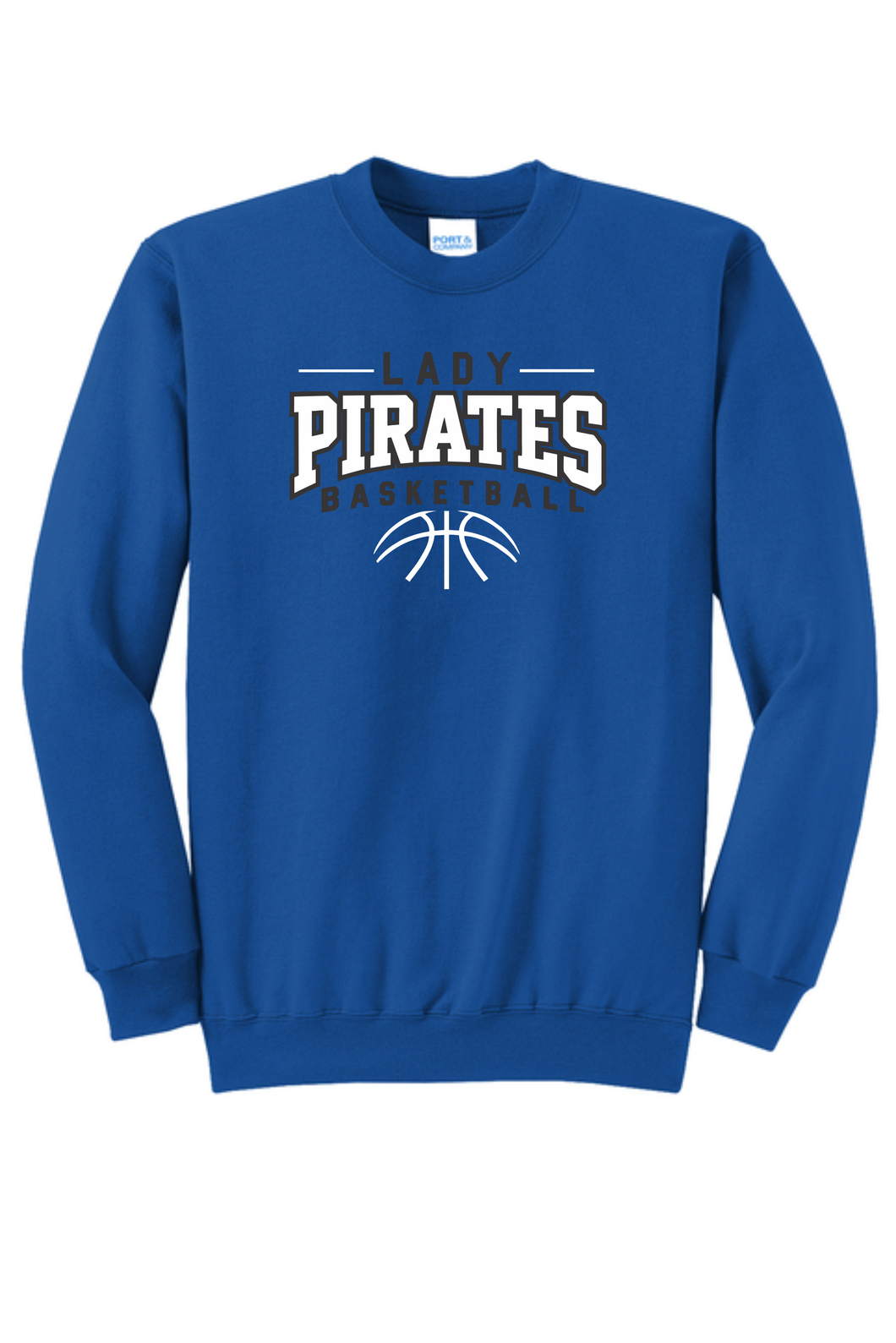 Williamsburg Elementary Basketball - Crewneck Sweatshirt - Lady Pirates