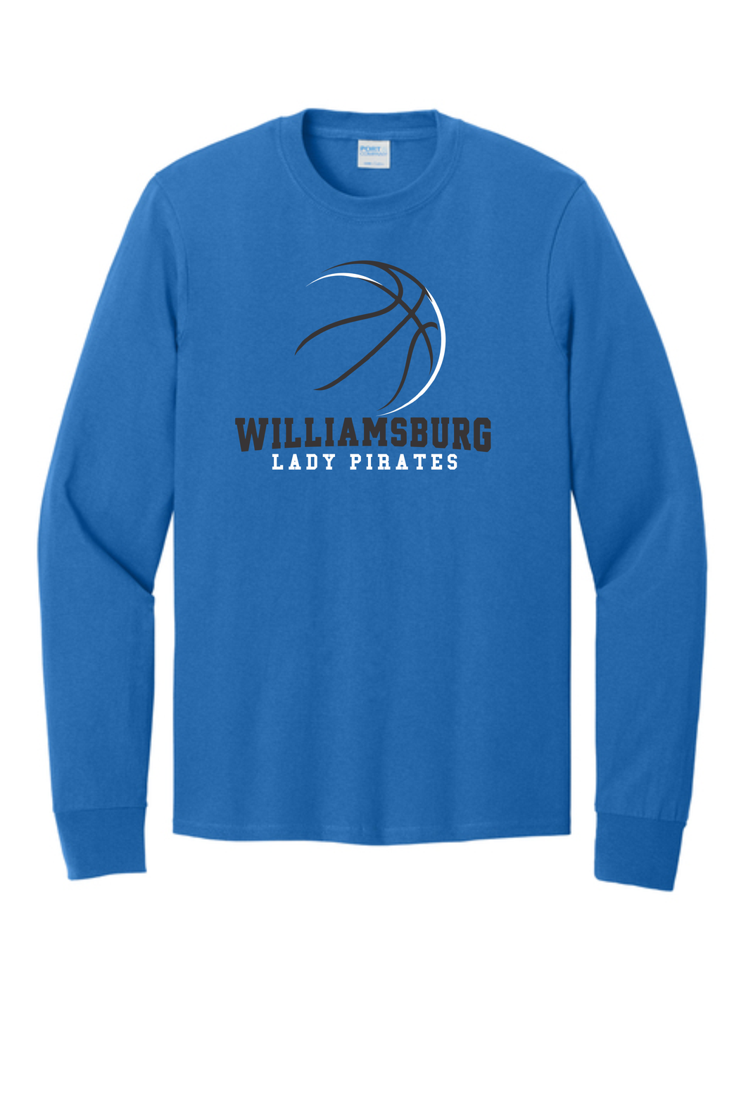 Williamsburg Elementary Basketball - Long Sleeve Tee - Lady Pirates