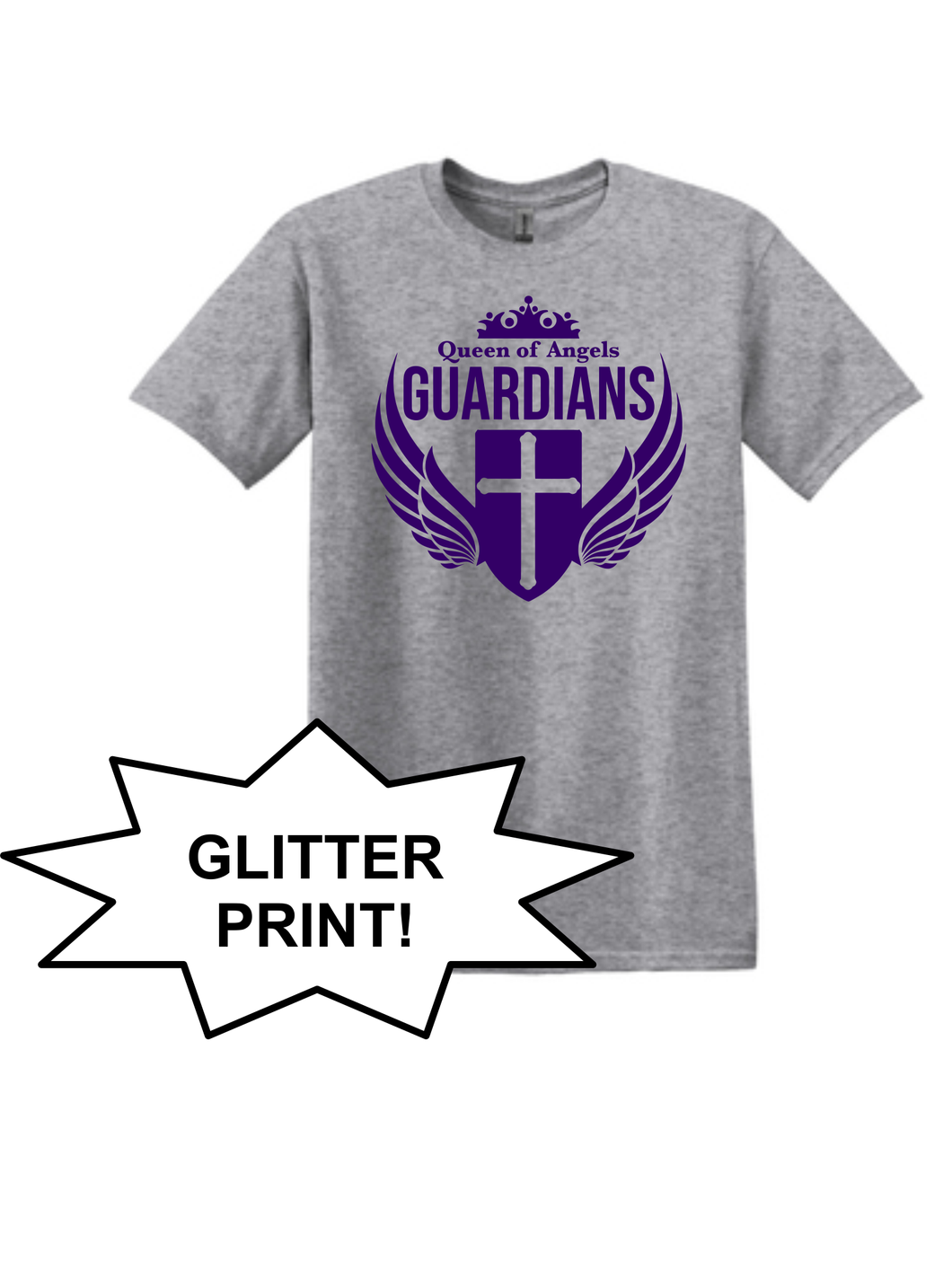 Queen of Angels - Softstyle T-shirt - Glitter Print