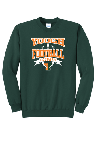 Yough Football - Green Crewneck Sweatshirt