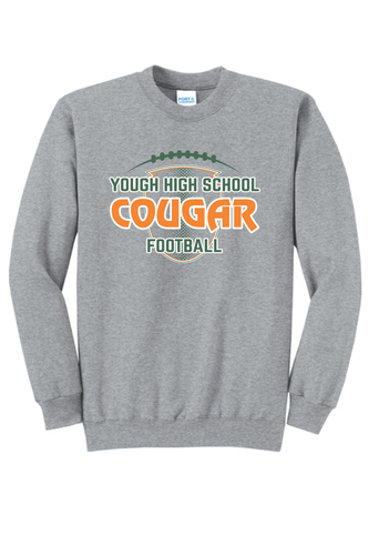 Yough Football - Grey Crewneck Sweatshirt