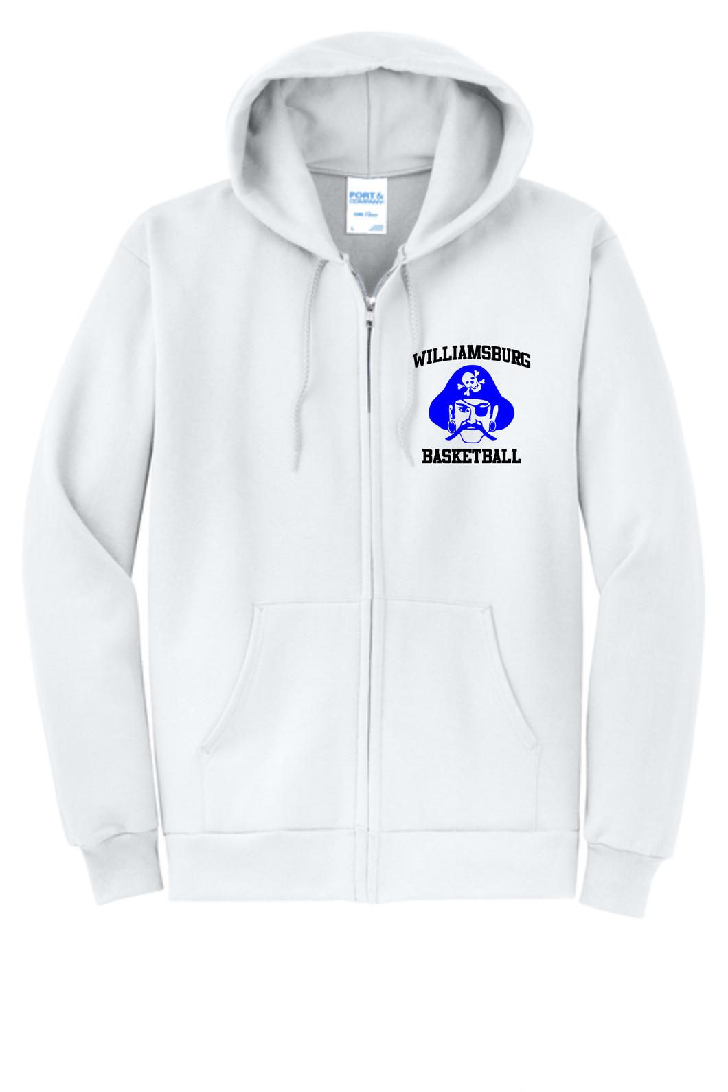 Williamsburg Basketball - Zip Hoodie