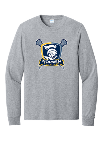 Norwin Lacrosse - Long Sleeve Cotton T-Shirt