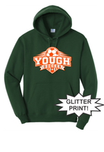 Yough Youth Soccer - Hoodie with Glitter Print