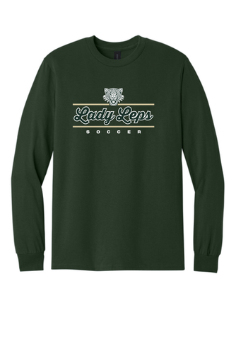 BVA Lady Leps Soccer - Dark Green Cotton Long Sleeve T-Shirt