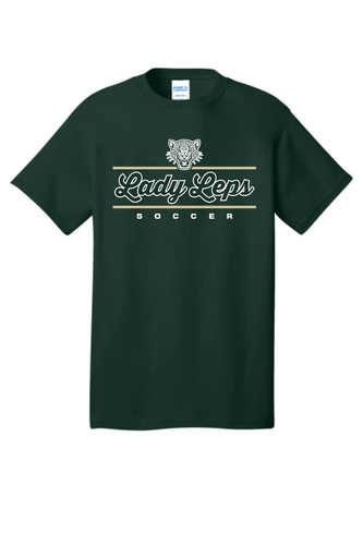 BVA Lady Leps Soccer - Dark Green Cotton T-Shirt