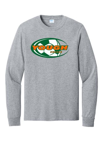 Yough Youth Soccer - Grey Long Sleeve Cotton Tee