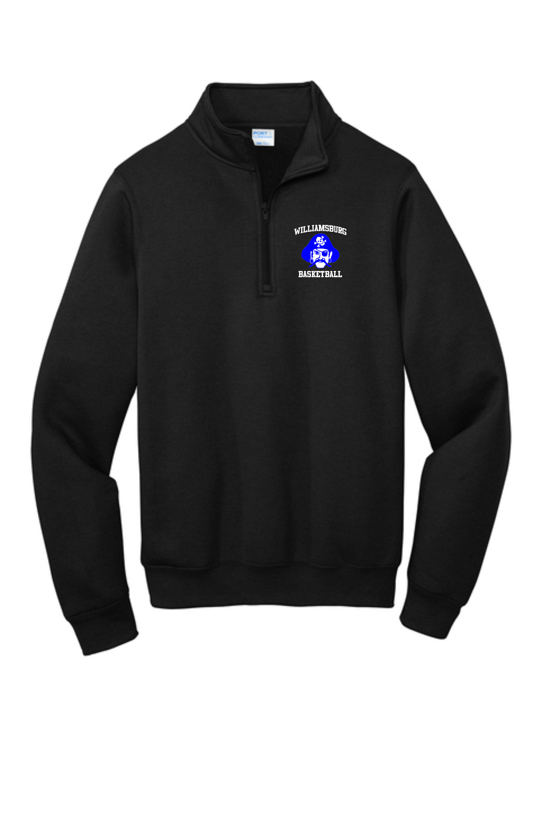 Williamsburg Basketball - Quarter Zip Sweatshirt