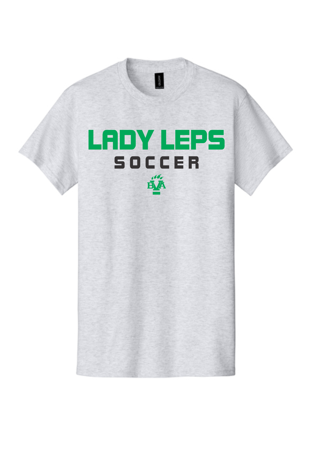 BVA Lady Leps Soccer - Grey Cotton T-Shirt