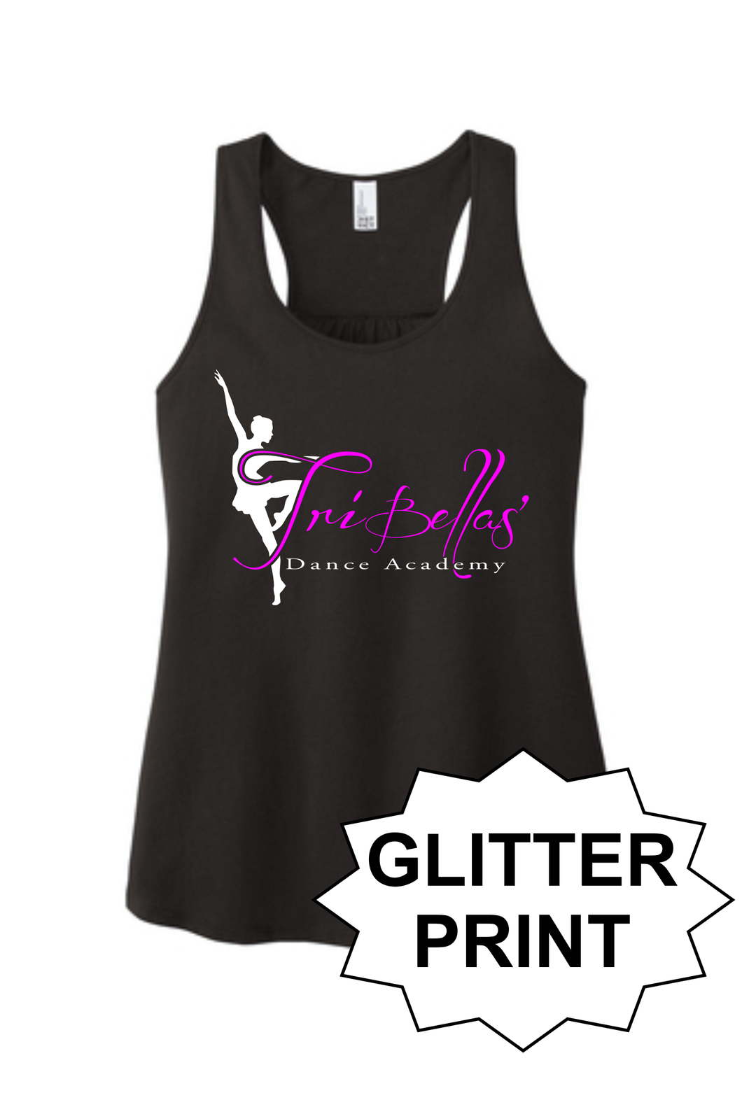 TriBellas - Glitter Print Ladies Tank