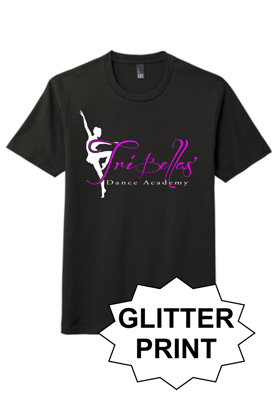 TriBellas - Glitter Print Triblend T-Shirt